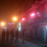 Fog in Sapa's foreigner street