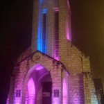Sapa church at night