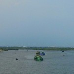 Trawlers coming our way just before Vung Tau