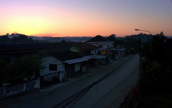 Sunrise over Huay Xai